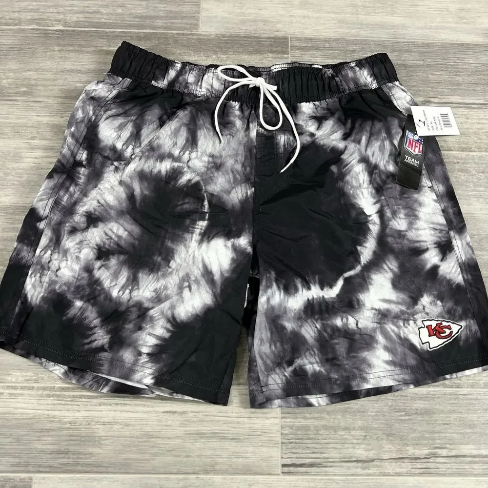 G-III Sports Men's XL Kansas City Chiefs‎ Splash Volley Swim Shorts NFL Apparel
